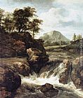 A Waterfall by Jacob van Ruisdael